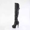 Pleaser - DELIGHT3018 Bottes cuissardes à plateforme - Noir Product image